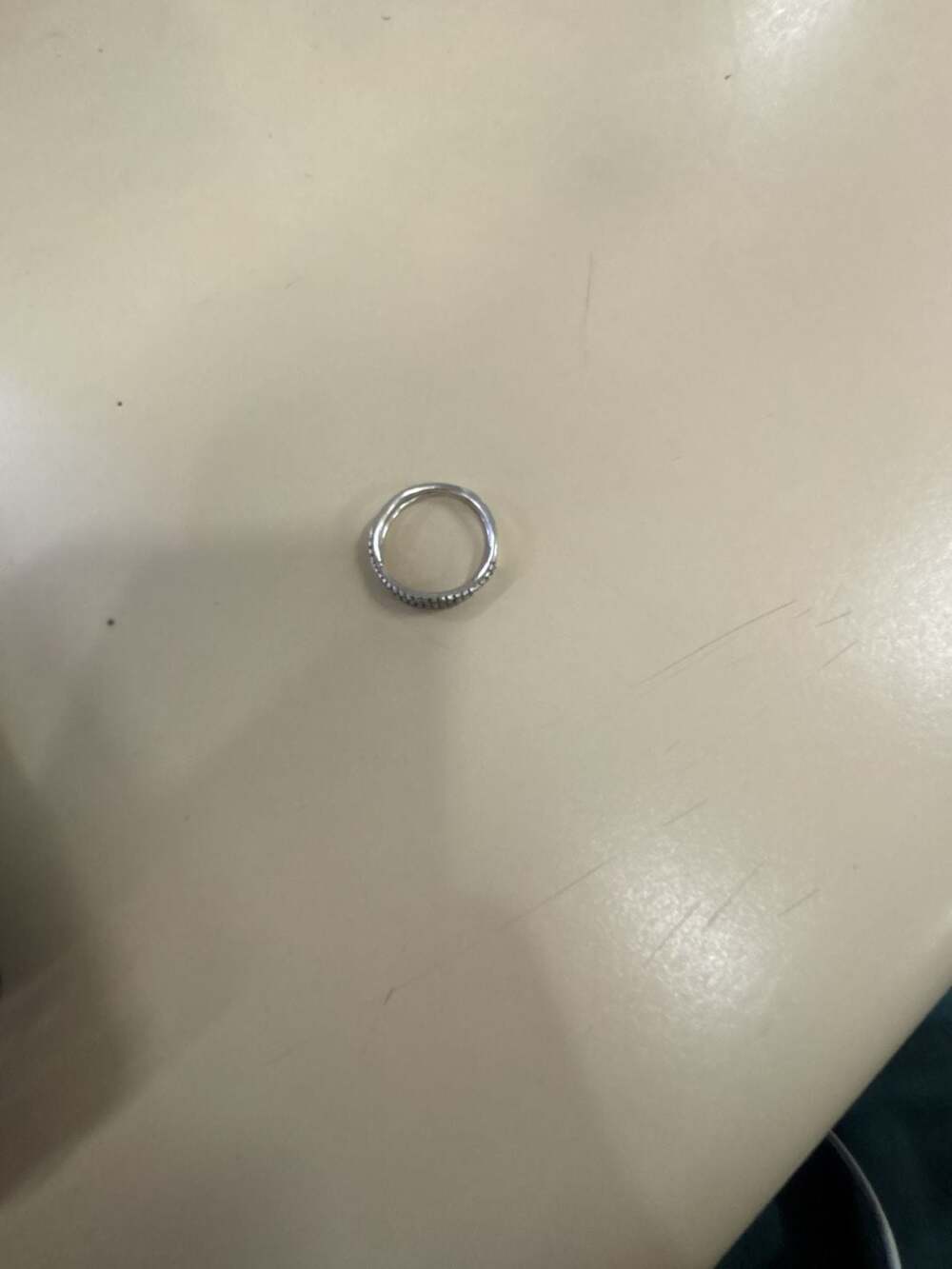 Unbranded Sterling Silver CZ Pave Double Band Ring 925